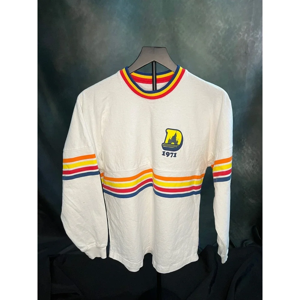 Disney‎ Walt World 1971 Spirit Jersey Long Sleeve White XS Unisex